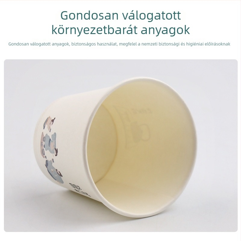 Megvastított egyszer használatos papírpohár forró italokhoz, 248 ml, 50 darabos készlet