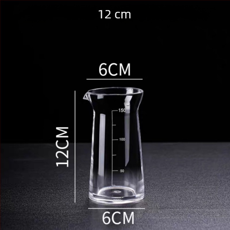 PC akril borkiöntő adagoló, törésbiztos műanyag decanter mérőskálával