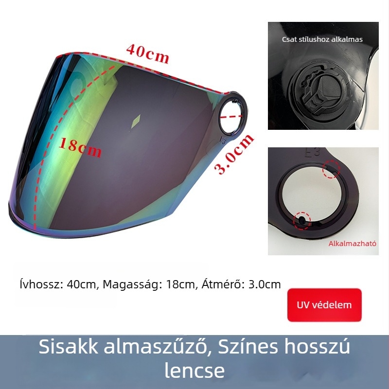 Sisaküveg elektromos járművekhez, átlátszó, HD színes, UV-védelem, szélálló, univerzális