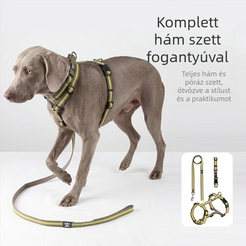 Nunbell H-alakú hám, mellény-stílusú, könnyű, anti húzás, kutya hám és póráz