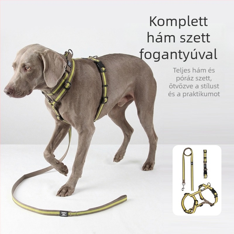 Nunbell H-alakú hám, mellény-stílusú, könnyű, anti húzás, kutya hám és póráz