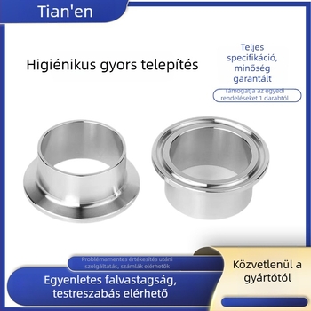 Higiéniai osztályú rozsdamentes acél gyorskapcsoló csatlakozók, 304, rögzítő klipszek
