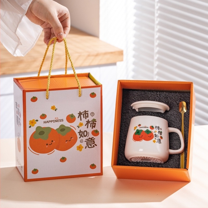 Creative Wish porcelán bögre, vintage stílus, kávéhoz és reggelire, üzleti ajándék