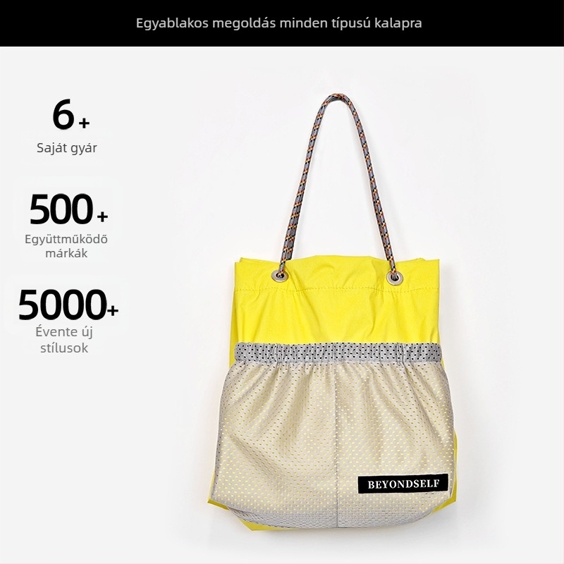 Személyre szabható női crossbody táska összecsukható tárolóval, modern kontraszt színek, utcai stílus