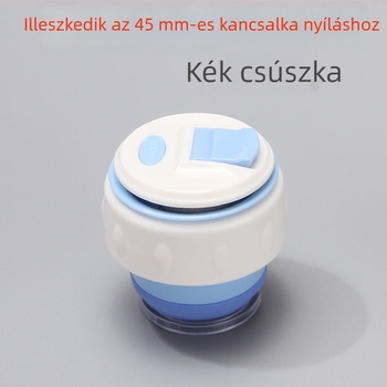 Hőszigetelt pohárfedél belső dugóval és külső fedéllel, szivárgásmentes