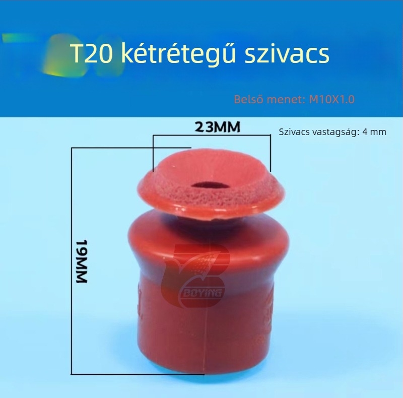 Robotkar kiegészítők: erős egyrétegű és kétszeres rétegű G35 T20 hullámos, nyom nélkül habszivacs szívófej, piros, magas hőmérséklet-állóság