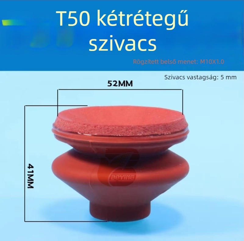 Robotkar kiegészítők: erős egyrétegű és kétszeres rétegű G35 T20 hullámos, nyom nélkül habszivacs szívófej, piros, magas hőmérséklet-állóság