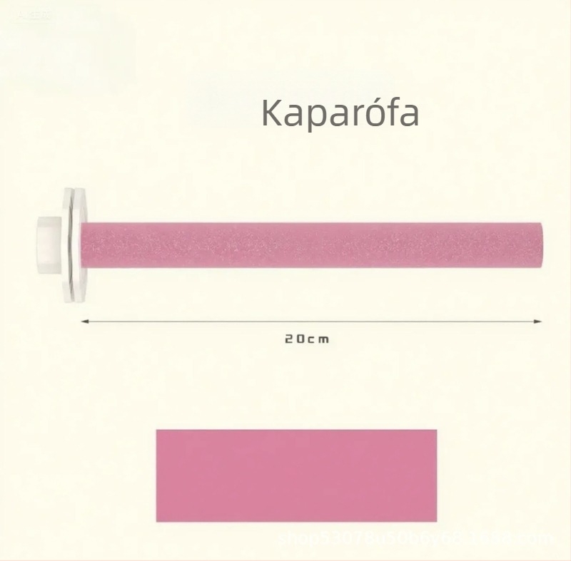 Papagáj reszelő poszt dopamin színű, csőr- és karmareszelő bot, madárház játék, kis méret