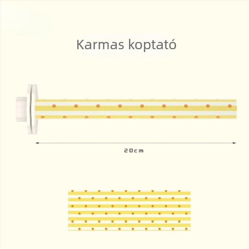 Papagáj reszelő poszt dopamin színű, csőr- és karmareszelő bot, madárház játék, kis méret