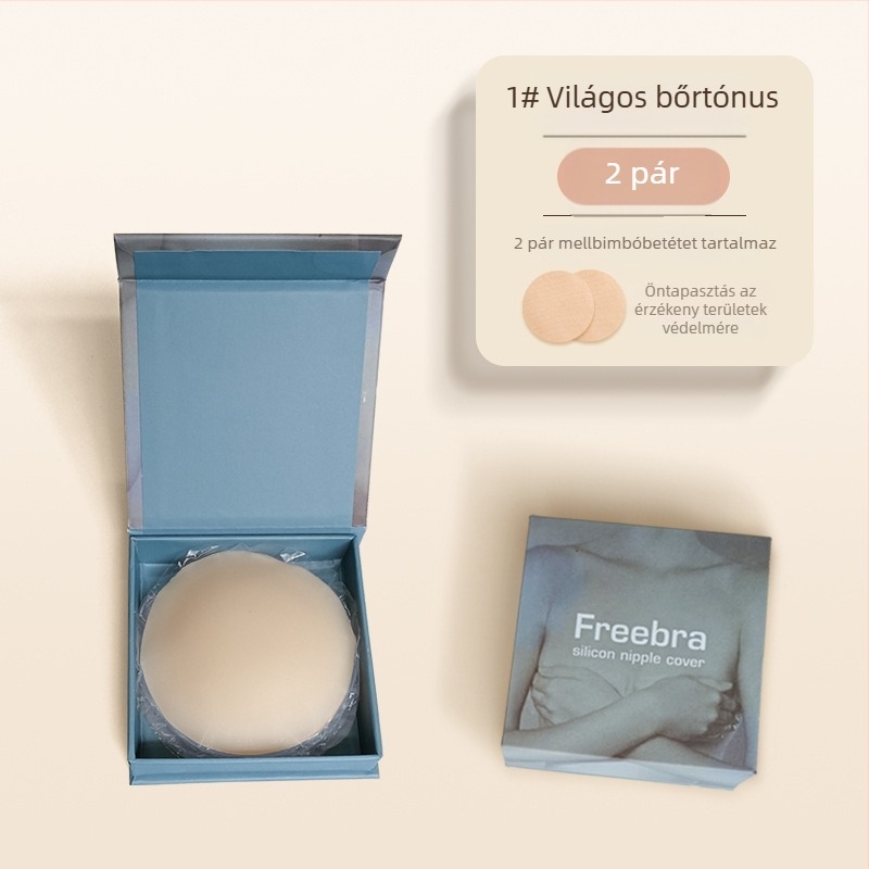 Szilícium melltapasz, láthatatlan és nyom nélküli, újrafelhasználható, ultra vékony, lélegző, egyszínű, fényes felület