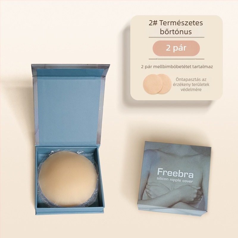 Szilícium melltapasz, láthatatlan és nyom nélküli, újrafelhasználható, ultra vékony, lélegző, egyszínű, fényes felület
