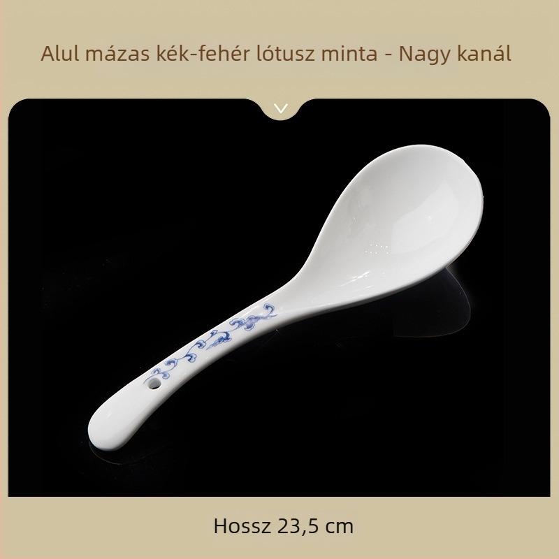 Rizstál kerámia, nemzeti stílus, retro kék-fehér porcelán, elegáns kerámia étkészlet