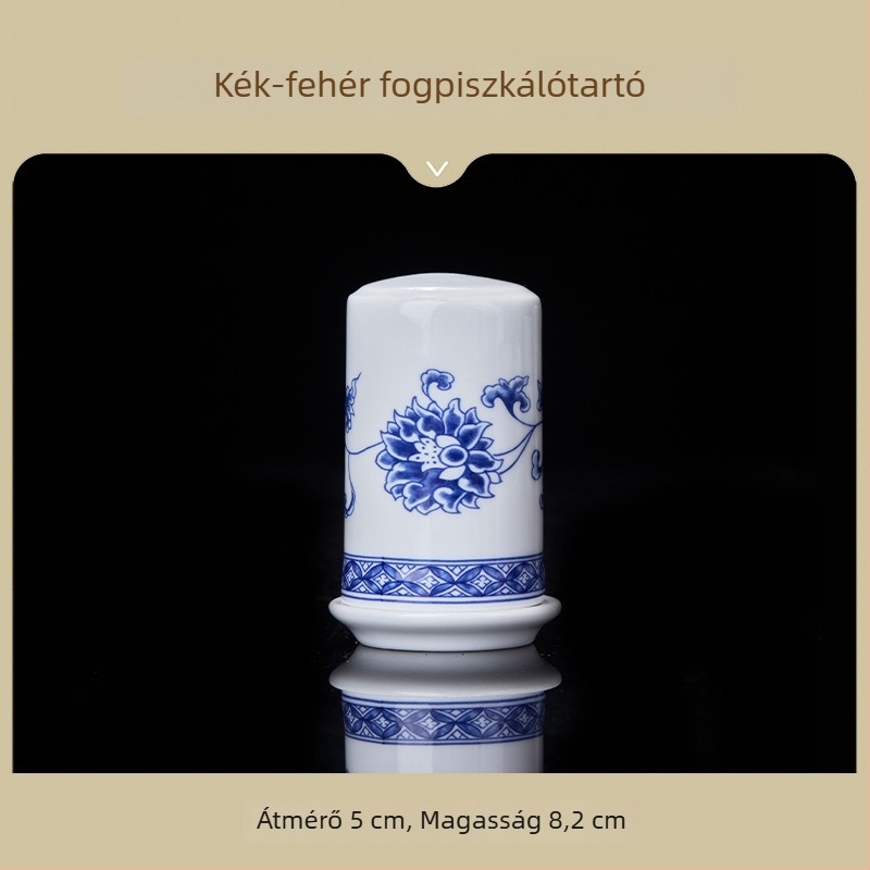 Rizstál kerámia, nemzeti stílus, retro kék-fehér porcelán, elegáns kerámia étkészlet