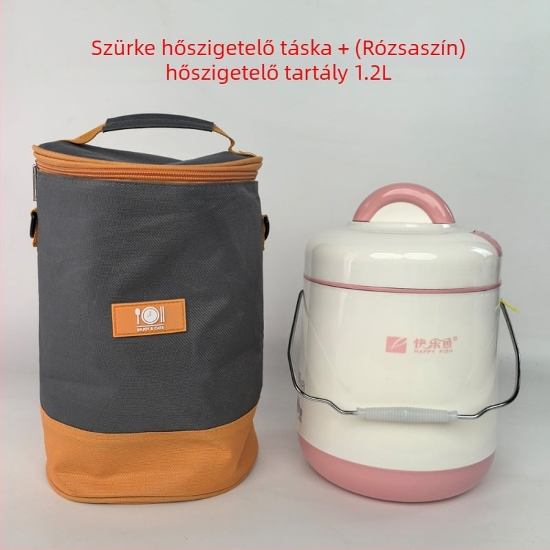 Ultra hosszú ideig hőszigetelt ebédes doboz üveg vákuumos belsővel, két rétegű hőmérséklet-záró tartály, hordozható, nagy kapacitású ebéddoboz