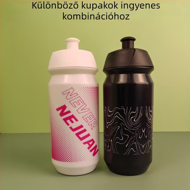 PP műanyag kerékpáros ivópalack szívócsővel, nyári utazásokhoz, logóval nyomtatva, testreszabható