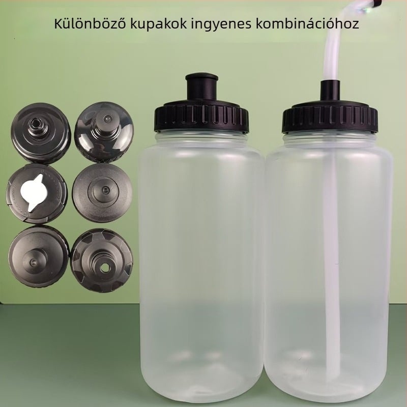 PP műanyag kerékpáros ivópalack szívócsővel, nyári utazásokhoz, logóval nyomtatva, testreszabható