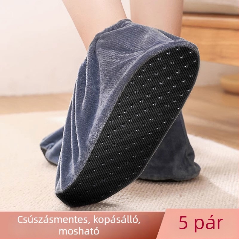 Vastagított csúszásmentes denim cipővédők, újrahasználhatóak, antisztatikus, porvédő, gyártási és otthoni használatra