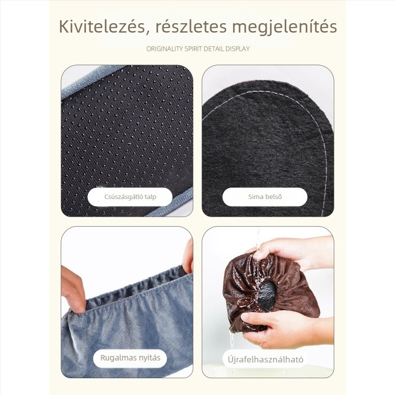 Vastagított csúszásmentes denim cipővédők, újrahasználhatóak, antisztatikus, porvédő, gyártási és otthoni használatra