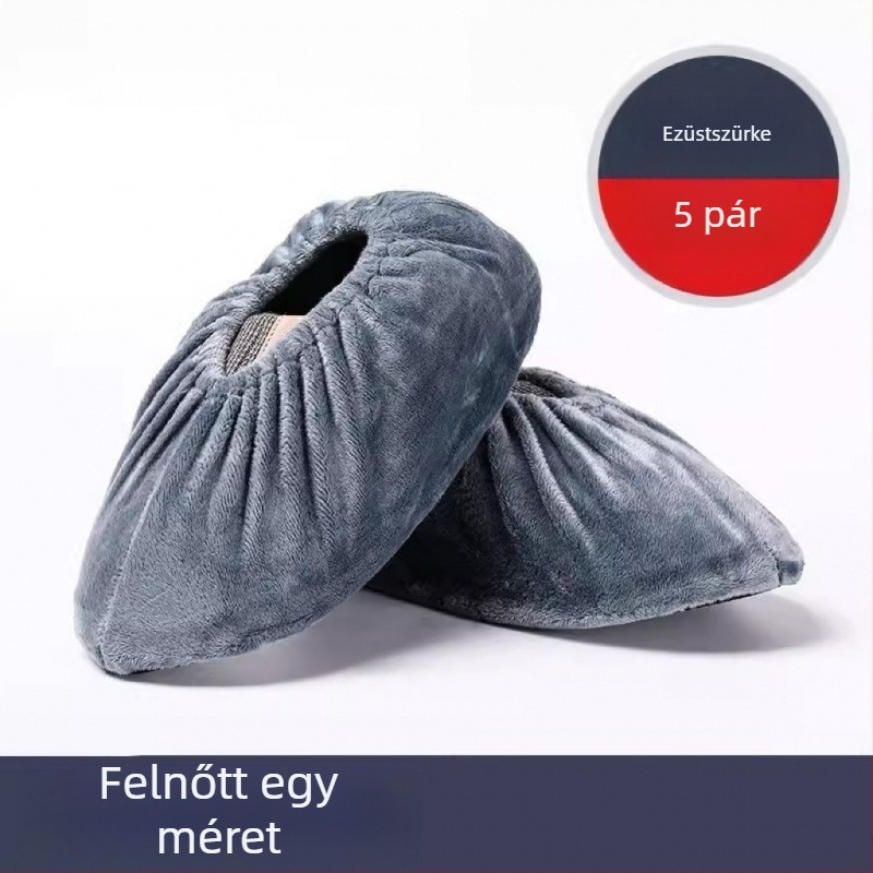 Vastagított csúszásmentes denim cipővédők, újrahasználhatóak, antisztatikus, porvédő, gyártási és otthoni használatra