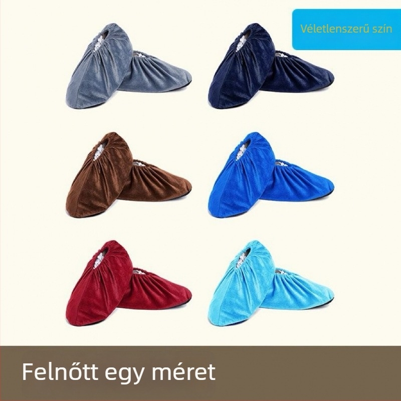 Vastagított csúszásmentes denim cipővédők, újrahasználhatóak, antisztatikus, porvédő, gyártási és otthoni használatra