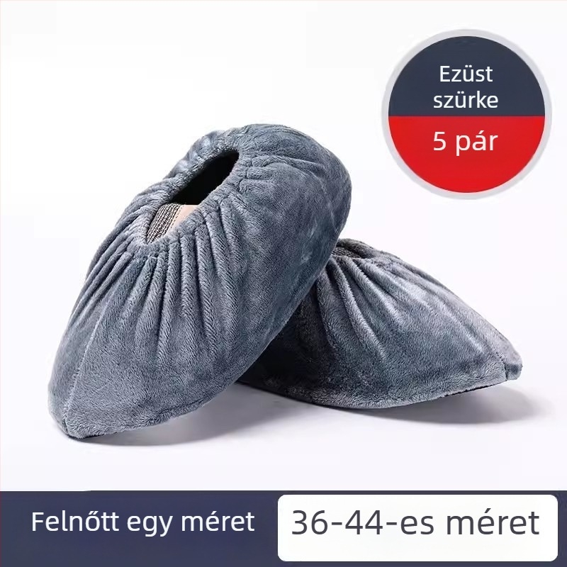 Vastagított csúszásmentes denim cipővédők, újrahasználhatóak, antisztatikus, porvédő, gyártási és otthoni használatra