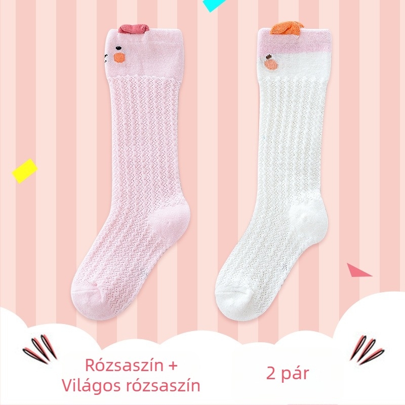 3 pár vékony hálószövésű gyerek zokni szúnyogriasztó funkcióval, légáteresztő, hosszú szárú