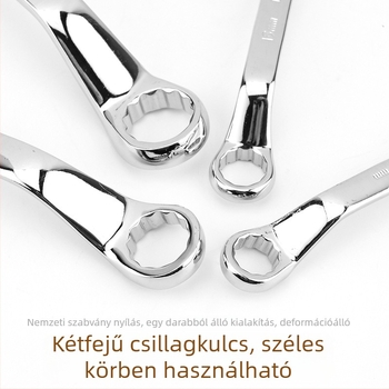Kétfejű Plum Blossom kulcs autójavításhoz, tükrös felület, többfunkciós Torx kulcs