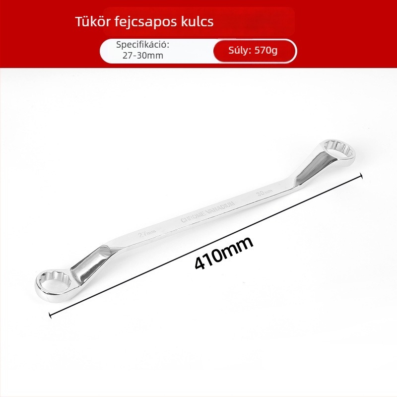 Kétfejű Plum Blossom kulcs autójavításhoz, tükrös felület, többfunkciós Torx kulcs