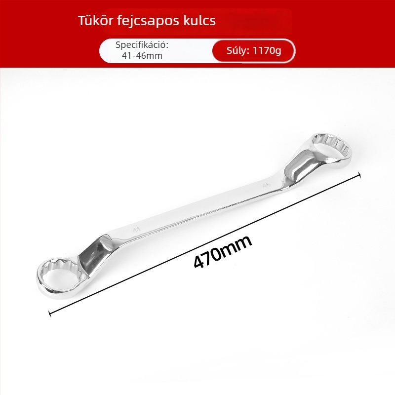 Kétfejű Plum Blossom kulcs autójavításhoz, tükrös felület, többfunkciós Torx kulcs