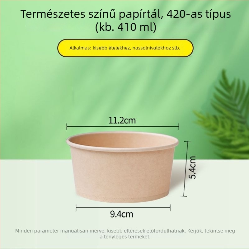 Természetes színű, vastag, egyszer használatos papírtál, kör alakú ebédtál, otthoni használatra, gyümölcs, kemping és instant tészta számára, Panda nyomtatás