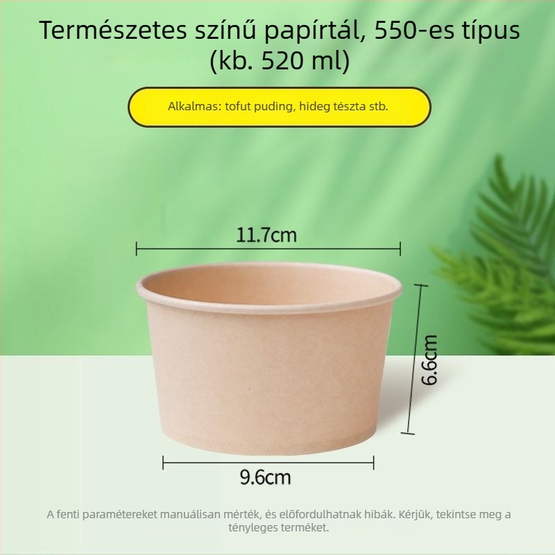 Természetes színű, vastag, egyszer használatos papírtál, kör alakú ebédtál, otthoni használatra, gyümölcs, kemping és instant tészta számára, Panda nyomtatás
