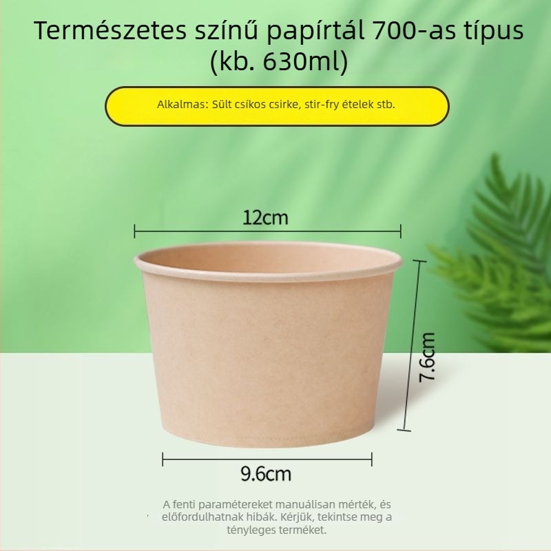 Természetes színű, vastag, egyszer használatos papírtál, kör alakú ebédtál, otthoni használatra, gyümölcs, kemping és instant tészta számára, Panda nyomtatás