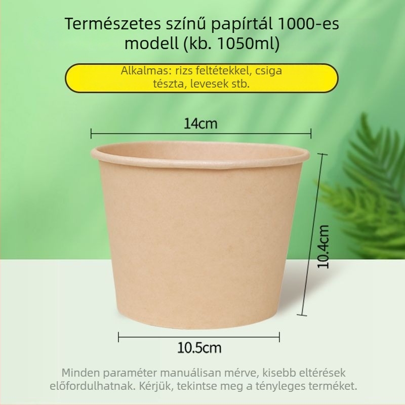 Természetes színű, vastag, egyszer használatos papírtál, kör alakú ebédtál, otthoni használatra, gyümölcs, kemping és instant tészta számára, Panda nyomtatás