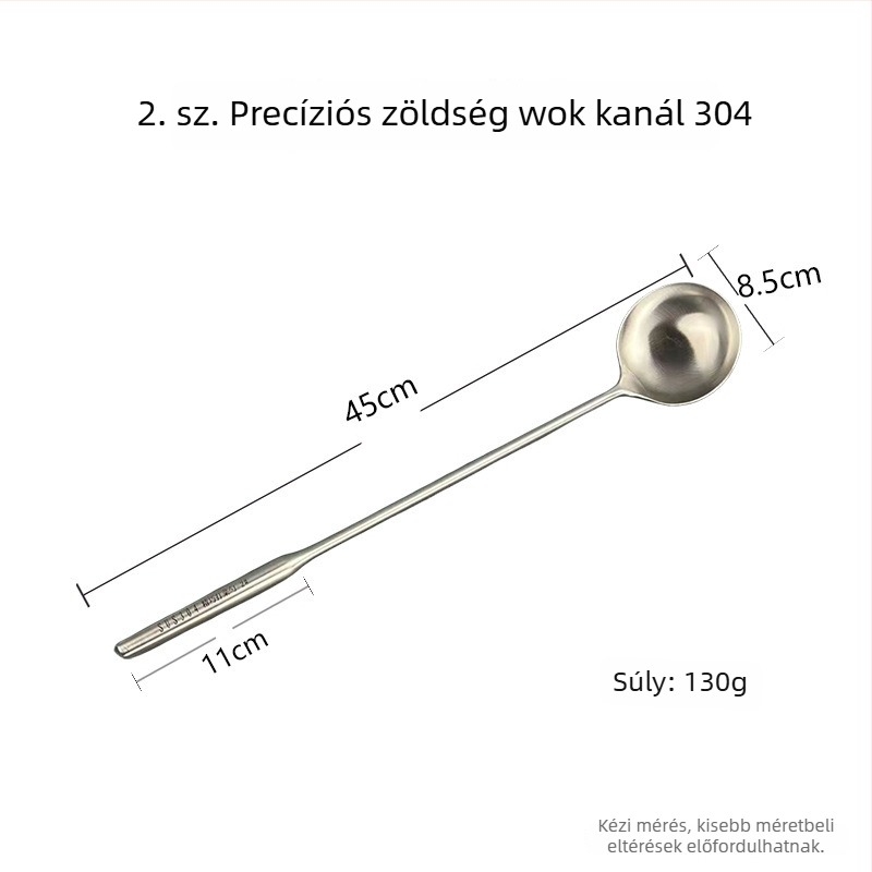 Rozsdamentes acél leveseskanál hosszú nyéllel, otthoni használatra, alkalmas forrófazékhoz és keveréshez, nagy kapacitás, elegáns kialakítás