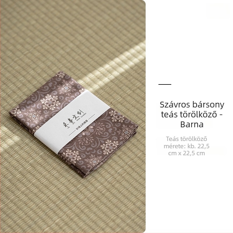 Suede tea törlő kendő, tea kendő és tea alátét – nedvszívó Kung Fu tea ceremóniás kiegészítők