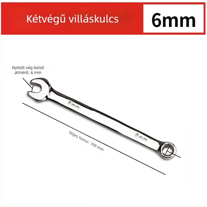 Kétfunkciós kulcs nyitott végével és Torx-rácsival, univerzális szerszámkészlet ipari gépekhez és autójavításhoz