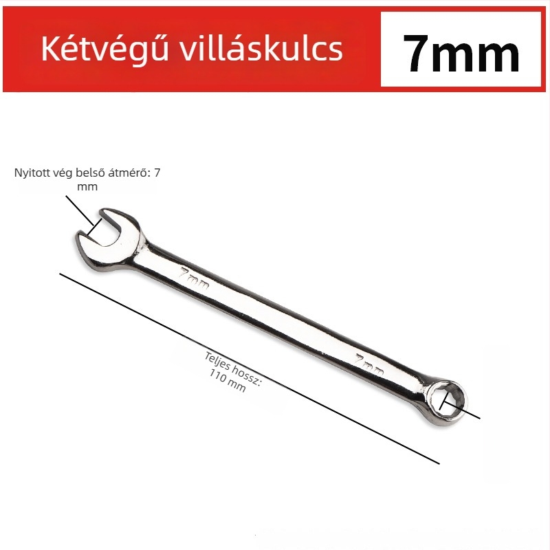 Kétfunkciós kulcs nyitott végével és Torx-rácsival, univerzális szerszámkészlet ipari gépekhez és autójavításhoz