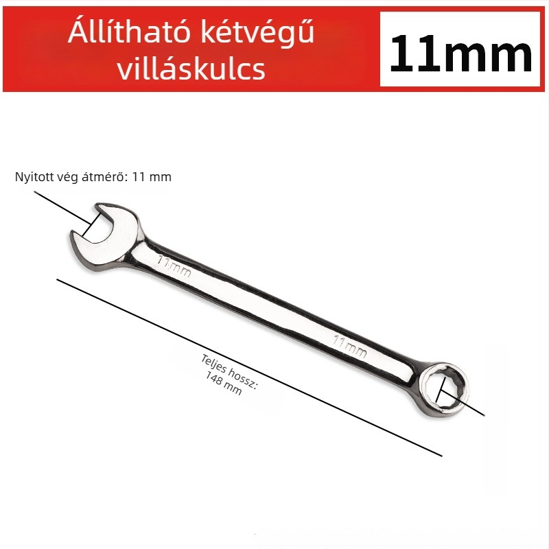 Kétfunkciós kulcs nyitott végével és Torx-rácsival, univerzális szerszámkészlet ipari gépekhez és autójavításhoz
