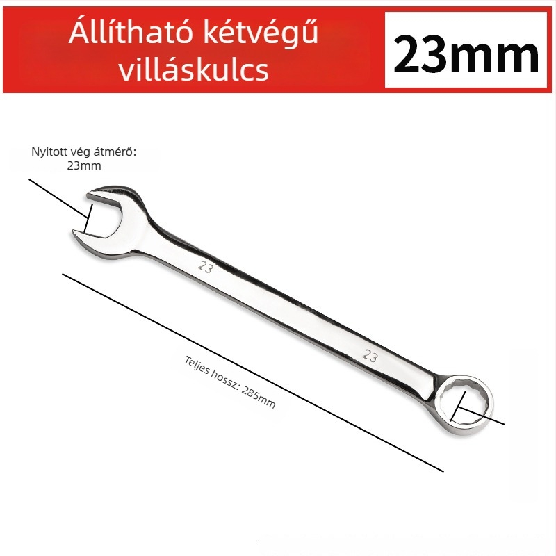Kétfunkciós kulcs nyitott végével és Torx-rácsival, univerzális szerszámkészlet ipari gépekhez és autójavításhoz