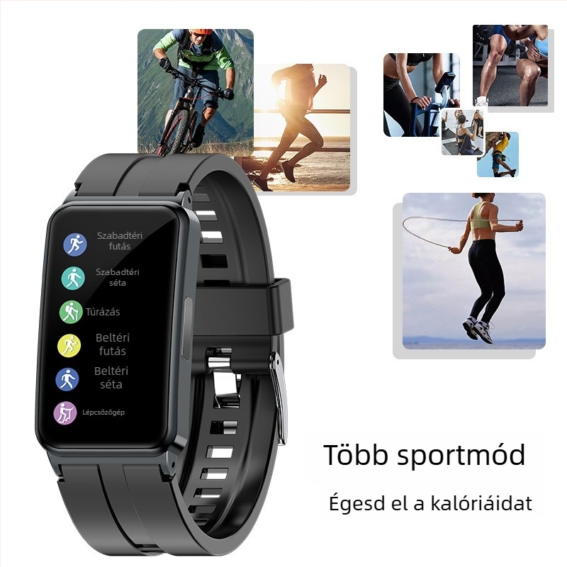 2024 új okosóra Bluetooth-kapcsolattal, pulzusmérés és alvásfigyelés, nem invazív vércukor- és oxigénmonitorozás