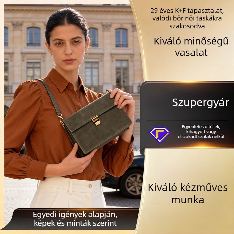 New Suiying Olívzöld felsőréteg bőr Mini négyszögletes táska, matt velúr, vintage stílus, téli 2025