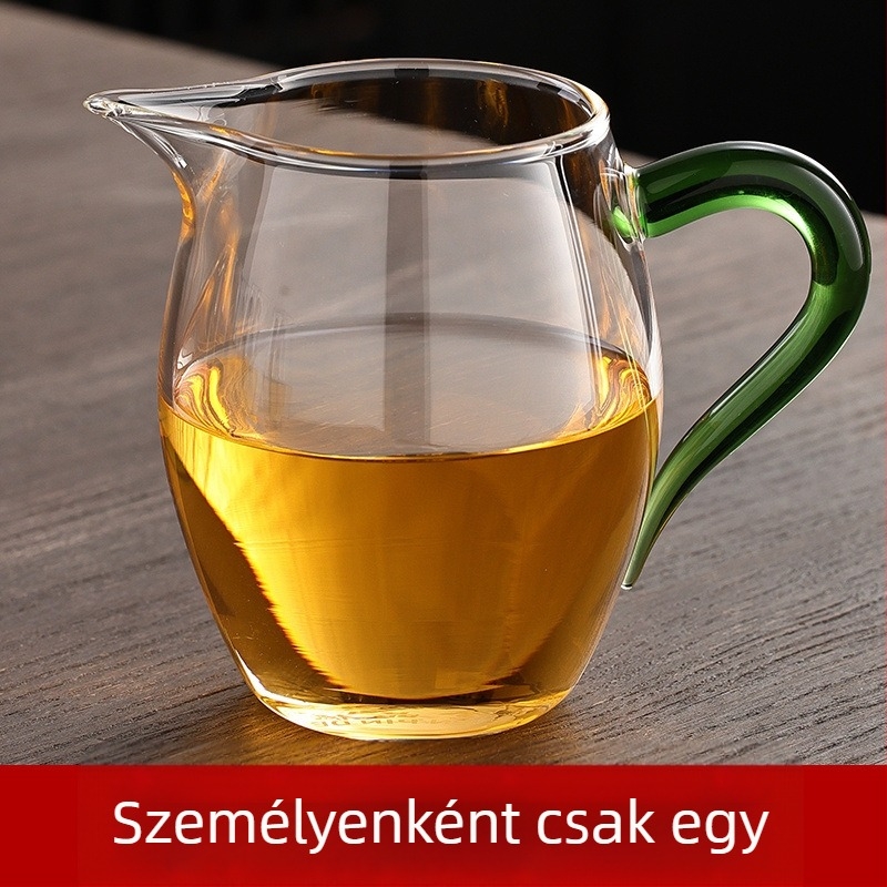 Vastag falú üvegből készült teakeverő készlet, hőálló, szűrővel és prémium minőségű japán stílusú teáskészlet csészékkel