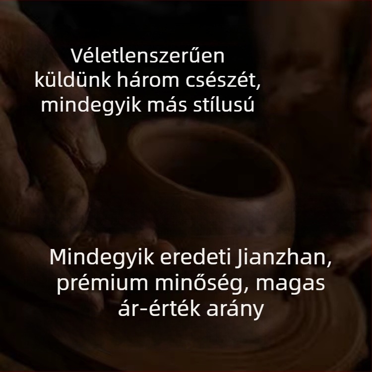 Jianyang Jianzhan teáscsésze, autentikus, személyes használatra, kerámia kemencés mázzal, nagy méret, uniszex, egy adagos