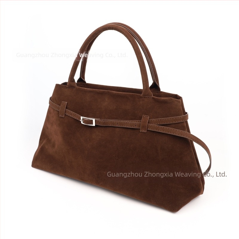 Nagy női suede tote táska, retro stílusú, sokoldalú, lazán chic, városi minimalizmus jegyében