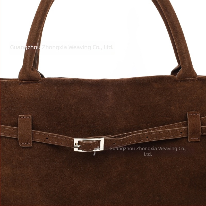 Nagy női suede tote táska, retro stílusú, sokoldalú, lazán chic, városi minimalizmus jegyében