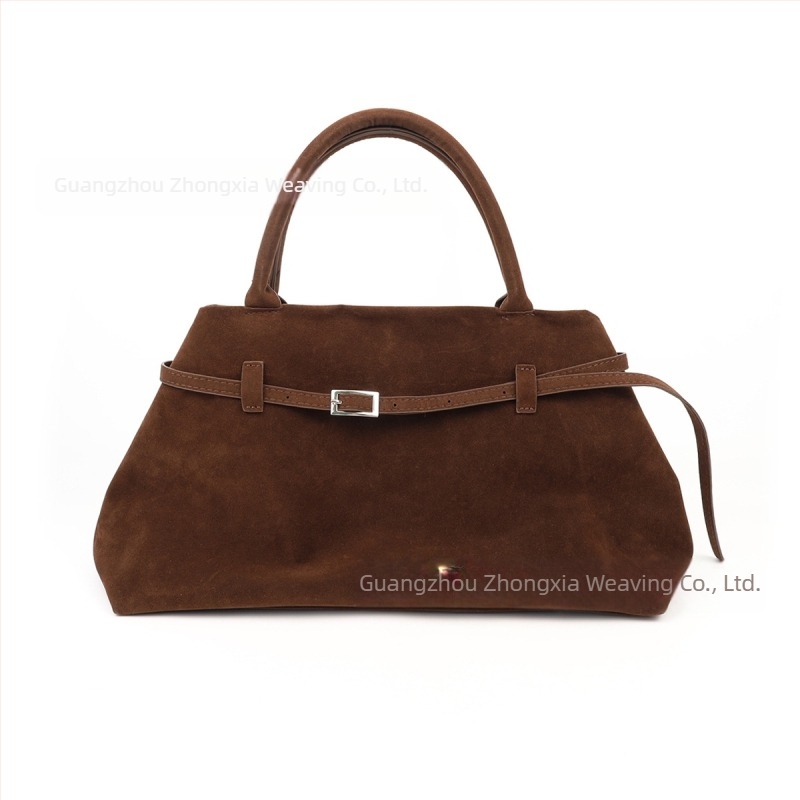 Nagy női suede tote táska, retro stílusú, sokoldalú, lazán chic, városi minimalizmus jegyében