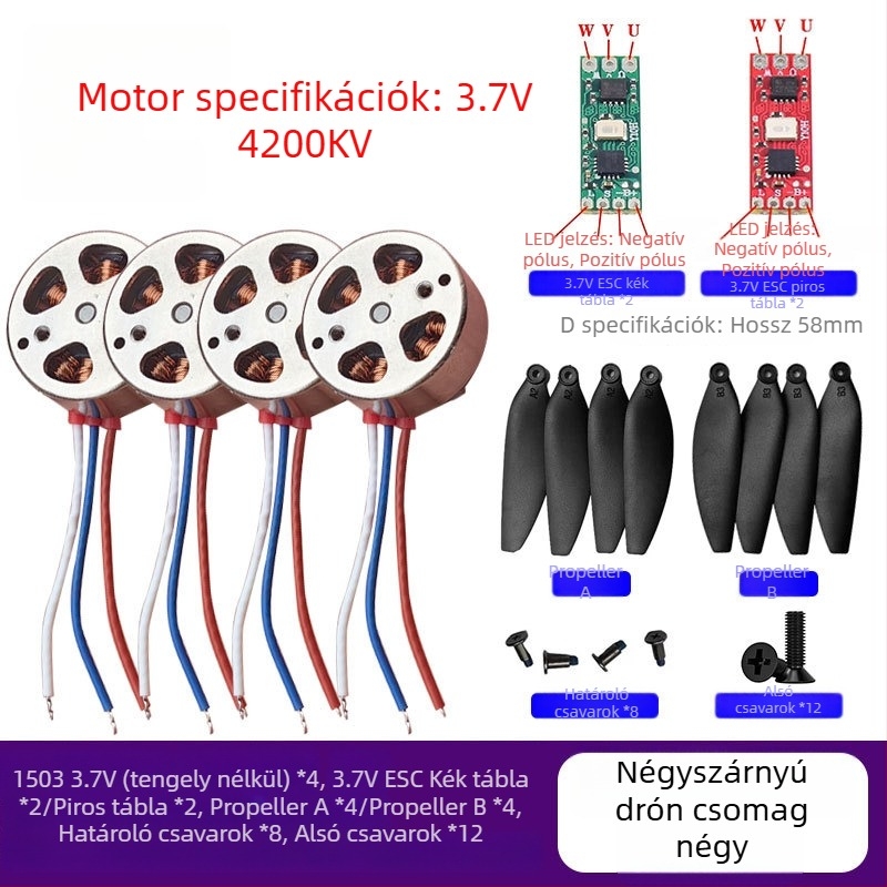 1503 Mikro Brushless motor drónhoz – modellrepülő motor DIY módosítás