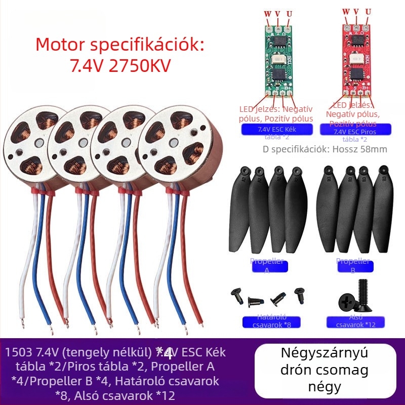 1503 Mikro Brushless motor drónhoz – modellrepülő motor DIY módosítás