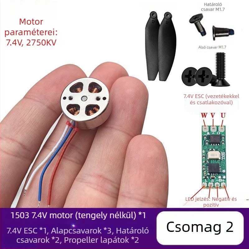 1503 Mikro Brushless motor drónhoz – modellrepülő motor DIY módosítás