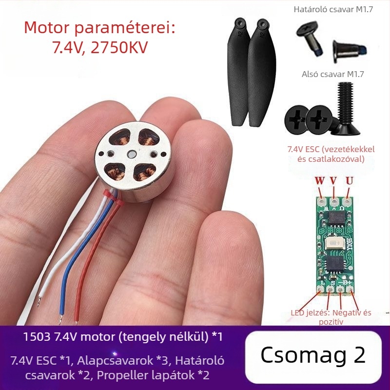 1503 Mikro Brushless motor drónhoz – modellrepülő motor DIY módosítás